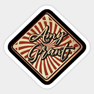 Amy Grant Vintage design on top Sticker